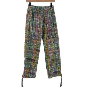 Guatemalan Colorful Pants Drawsteing Ankles Medium‎